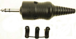 CL2075S, Jack plug black 3P, Cliff