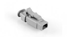 ATM06-2S-SR01GY, Housing, Receptacle, 1 Rows, 2 Poles, Grey, Amphenol