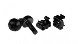 CABSCREW1032 [50 шт], Screws and Cage Nuts, Pack of 50 Pieces, 10-32 UNS, 15.9mm, Steel, StarTech.com