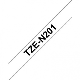 TZE-N201, Label Tape 3.5 mm Black on White 8 m, Brother