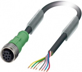 SAC-8P-10,0-PUR/M12FS, Actuator/sensor-cable M12 Socket Open 10 m, Phoenix Contact