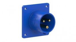 613-6, CEE Plug 3P 2.5mm² 16A IP44 230V Blue, PC Electric