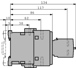 3RT10261AL20, Контактор:3-полюсный; 230ВAC; 25А; NO x3; DIN, на панель, Siemens