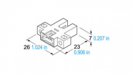 PM-K64P, U-Shaped Photoelectric Sensor, Fork Light Barrier, 0...5 mm, Panasonic