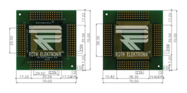 RE472, Laboratory card FR4 Epoxide + chem. Ni/Au, Roth Elektronik