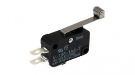 V-156-1A5, Micro Switch V, 15A, 1CO, 1.96N, Hinge Roller Lever, Omron