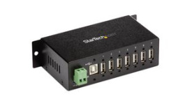 ST7200USBM, Industrial USB Hub with ESD & Surge Protection, 7x USB A Socket/USB B Socket/Terminal Block - DC Power Jack, StarTech.com