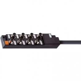 ASBM 12/LED 3-347/5 M, Actuator-sensor distributor M8 ASBM 12/LED 3-347/5 M, Lumberg Automation (Belden brand)