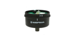 64088000, Terminal Element, M12, 8-Pole, Black, WERMA Signaltechnik