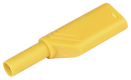 LAS S WS GELB / YELLOW, Safety plug diam. 4 mm Yellow CAT II, SKS Kontakttechnik