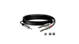 TK050, Audio Cable Stereo 3.5 mm Jack Plug - 2x 6.35 mm Jack Plug 1.5m, Tasker