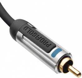 PROA4110, Audio cable 10 m Black, PROFIGOLD