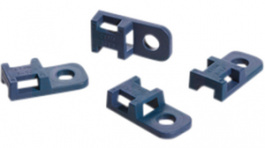 MCCTAM1 PA66MP+ BU 100, Cable tie mount 5 mm blue - Polyamide 6.6 with metal particles, HellermannTyton