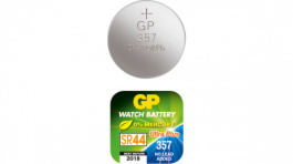 GP 357F SC1 / SR44W, Button Cell Battery,&nbsp;&nbsp;Silver Oxide, 1.55 V, 155 mAh, GP Batteries