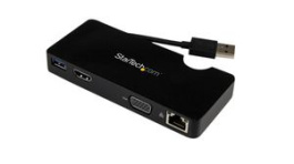 USB3SMDOCKHV, USB-A Docking Station HDMI/RJ45/VGA/USB-A, StarTech.com