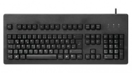 G80-3000LPCDE-2, Keyboard, MX Black, Linear, DE Germany/QWERTZ, USB/PS/2, Black, Cherry