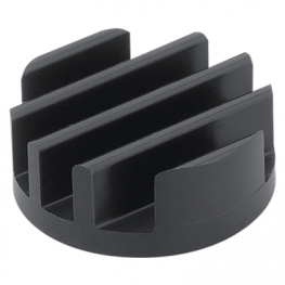 ICK LED R 29 X 11,5, Радиатор: штампованный; ребристый; черный; L: 11,5мм; 17,26К/Вт, Fischer Elektronik