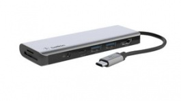 AVC009BTSGY, Docking Station USB-C - Audio/HDMI/MicroSD/SD/USB-A/USB-C, BELKIN