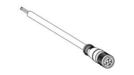 1200650277, Micro-Change (M12) Single-Ended Cordset 4 Poles Female (Straight) to Pigtail 22 AWG Yellow PVC 10m, Molex