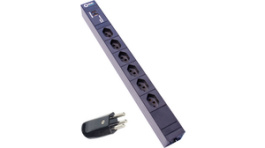 RND 465-00218, PDU 19'', 6 x Type T23, 2 x USB, Black, Plug T23, RND Connect