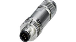 1424678, M12 PROFIBUS DP Straight Cable Plug, 2 Poles, B-Coded, Push-In, Phoenix Contact
