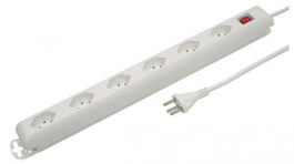 STEBALINEA with switch, Multiple socket outlet with switch CH -, Steffen