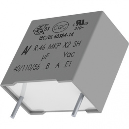 R463W422050M1K, X2 capacitor, 2.2 uF, 310 VAC, Kemet