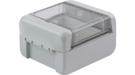 B 080805 PC V0-G 7035, Plastic enclosure light grey 89 x 80 x 47 mm PC IP 66/67 Bocube, Bopla