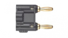 4898-0, Разъем: соединительный мост; "банан" 4мм; черный; 70ВDC; 15А, Pomona