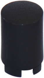 1SS09-15.0, Cap round black 6.5 x 15 mm, MEC