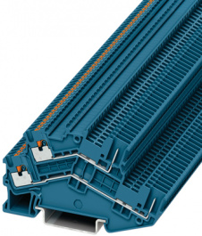 PTTBS 1,5/S/2P BU, Terminal block blue 0.14...1.5 mm2, Phoenix Contact