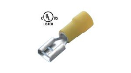 RND 465-00511 [100 шт], Blade Receptacle Vinyl Yellow 4.8 x 0.8 mm Pack of 100 pieces, RND Connect