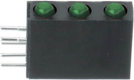 A764B/3SYG/S530-E1, PCB LED 3 mm round green, Everlight