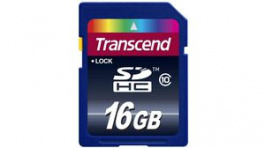 TS16GSDHC10, Memory Card, SDHC, 16GB, 30MB/s, 10MB/s, Transcend