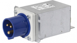 5500.2362, Power inlet with filter, CEE 32 Male, 250 VAC, 32 A, Schurter