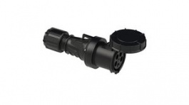 235-6XV, CEE Socket POWER TWIST 5P 16mm² 63A IP67 400V Black, PC Electric