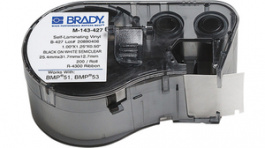 M-143-427, Labelmaker Label 25.4 mm x 31.75 mm 200 p. black on white / transparent, Brady
