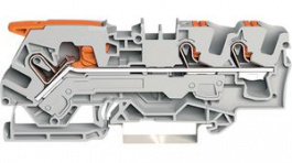 2106-5301, Feedthru Terminal, Cage Clamp, 3 Poles, 0.5 ... 10mm\x1a, Wago