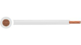 RND 475-00619 [100 м], Tri-Rated Wire, 0.75 mm\x1a, white Copper bare PVC, RND Cable