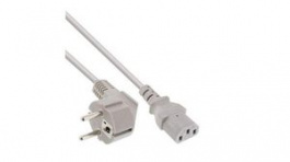 RND 465-00935, Mains Cable Type F (CEE 7/4) - IEC 60320 C13 1.8m White, RND Connect