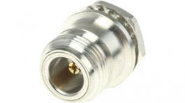 R161570000, N Type Straight Panel Mount N Connector Socket, Solder Terminal, 50Ohm, Radiall