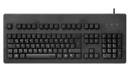 G80-3000LXCEU-2, Keyboard, G80, US English with €, QWERTY, USB / PS/2, Cable, Cherry