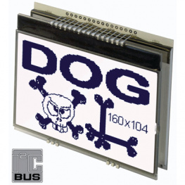 EA DOGXL160W-7, LCD-graphic display 160 x 104 Pixel, Electronic Assembly