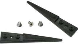 A2ASV, Kit of 2 PVDF Tips and 3 Screws ESD Flat/Round/Straight 40mm, Ideal-Tek