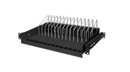 DN-97665, 14-Slot Extendible Shelf for Tablets / Notebooks / Smartphones, 340mm, Black, DIGITUS