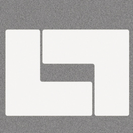 104459, Floor Corner Marks, L-shaped PU=1 PAK, Brady