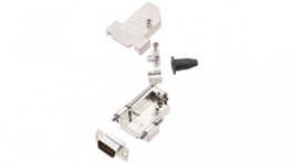 DTSL09-LJSRG-S-DMP-K, Вилка; D-Sub; PIN:9; "папа"; экранированный, цанговые контакты, Encitech Connectors