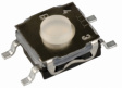 KSC241JLFS Keypad Switch 1 Switch SPST Momentary Tactile 0.05A 32VDC 4.4N Solder Terminal SMD Straight