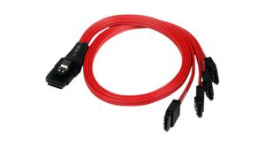 SAS8087S4R50, SFF-8087 to SATA Reverse Cable 500 mm Red, StarTech.com