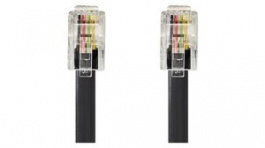 TCGP90101BK10, Phone Cable RJ10 Plug - RJ10 Plug 2m Black, Nedis (HQ)